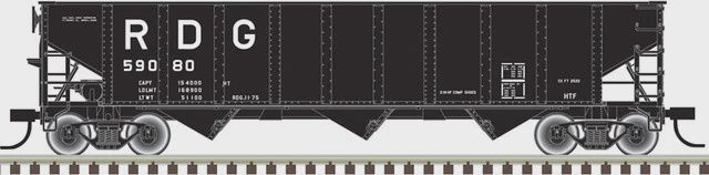 Atlas HO, 70 Tn 9 Panel Hopper, READING 59058 (ATL20006926)