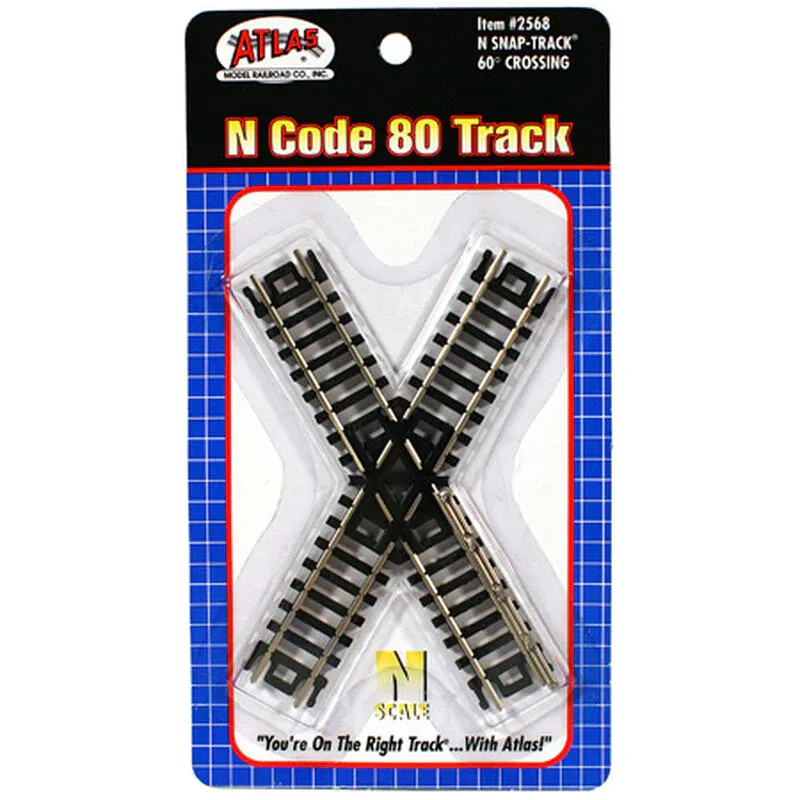 Atlas N Code 80 60 Degree Crossing (ATL2568)
