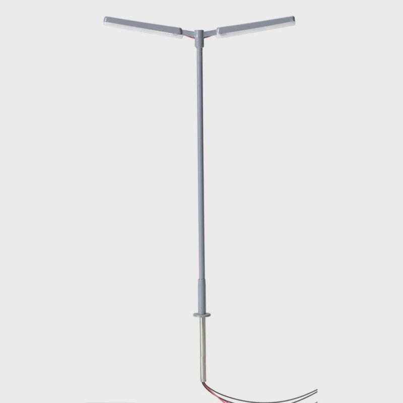 Atlas N Double Arm Parking Lot Light, Gray, Warm LED (3) (ATL70000159)