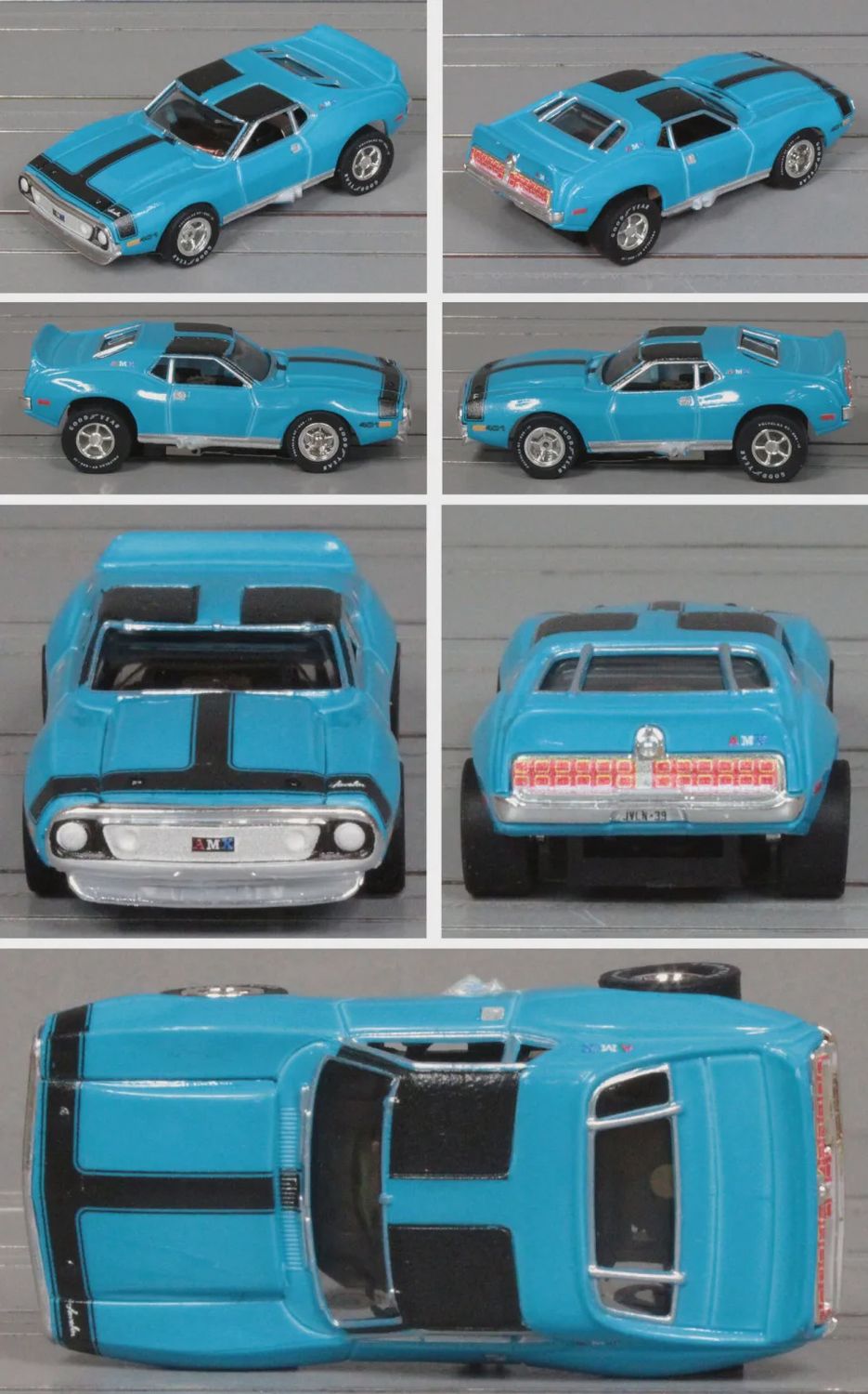 Auto World SC410 Xtraction 1971 AMC Javelin AMX – Big Bad Blue/Black