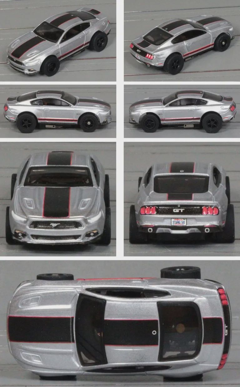 Auto World SC410 Xtraction 2015 Ford Mustang GT Silver &amp; Black #1A