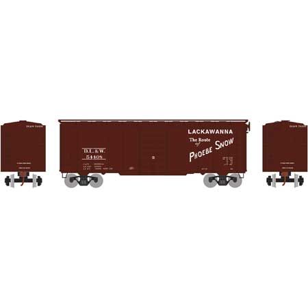 Athearns HO RTR 40' Superior Door Box, DL&amp;W #54408 [ATH67340]