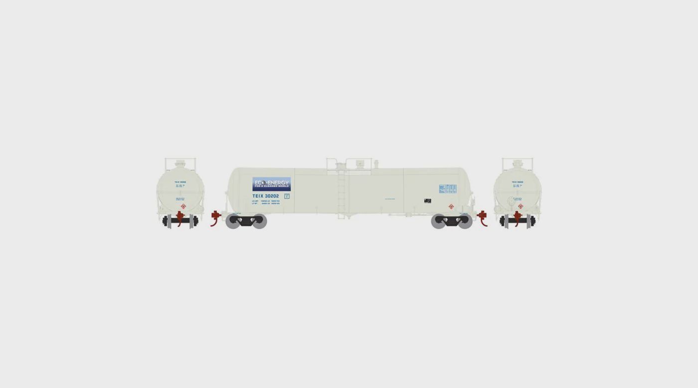 Athearns N 30,000 Gallon Ethanol Tank TEIX White #30202 (ATH16503)