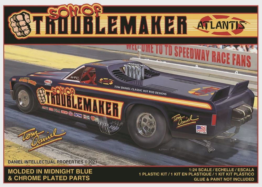 Atlantis 1/24 Tom Daniel Son of Troublemaker Chevy El Camino Funny Car (Monogram) (D) (AAN2204)