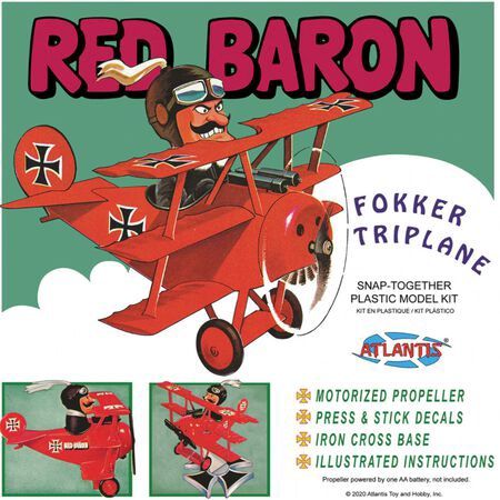 Atlantis Red Baron Fokker Tri Plane (Snap) (AANM5903)