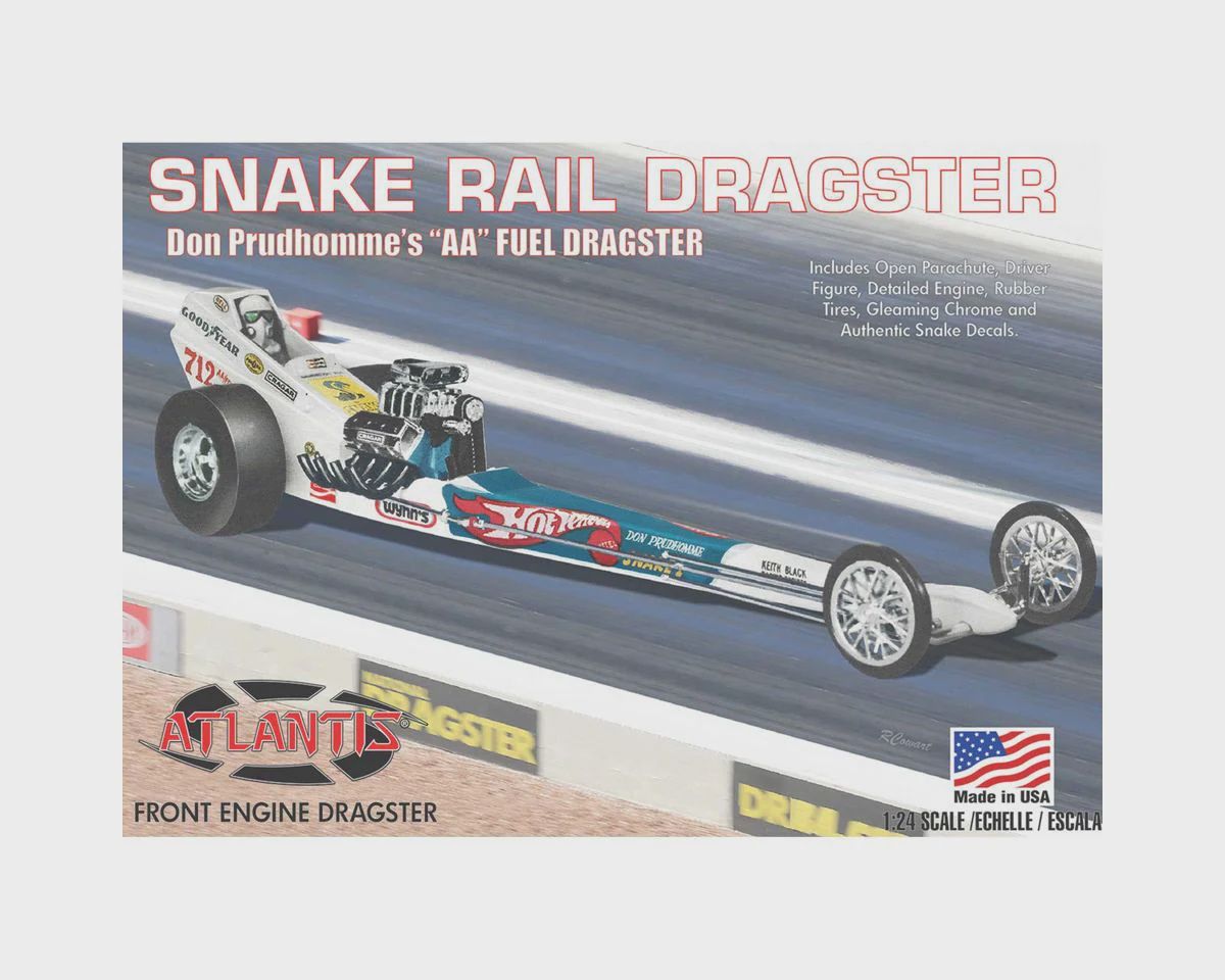 Atlantis Toy and Hobby Inc. Don Prudhomme Snake Front Engine Dragster (AANM5694)