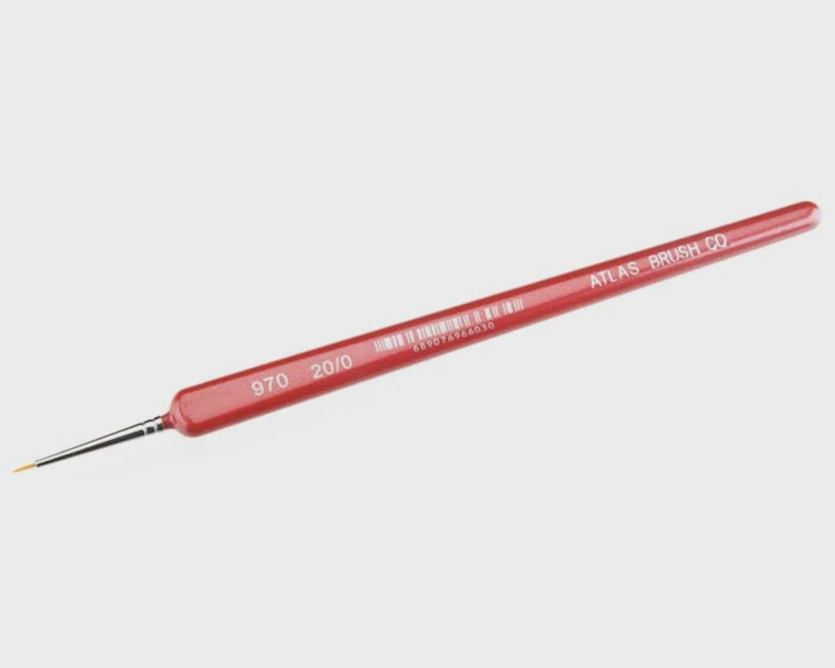 Atlas Brush Golden Taklon-Triangle Handle 20/0 (ABS970-20/0)
