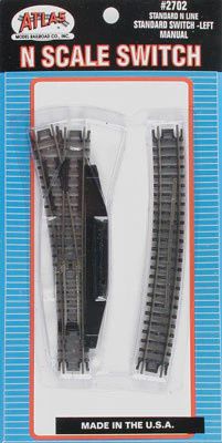 Atlas Code 80 Standard Switch Manual Left-Hand N (ATL2702)