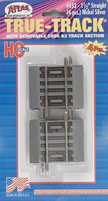 Atlas HO 1-1/2" Straight True-Track (ATL453)