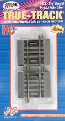 Atlas HO 1-1/2" Straight True-Track (ATL453)