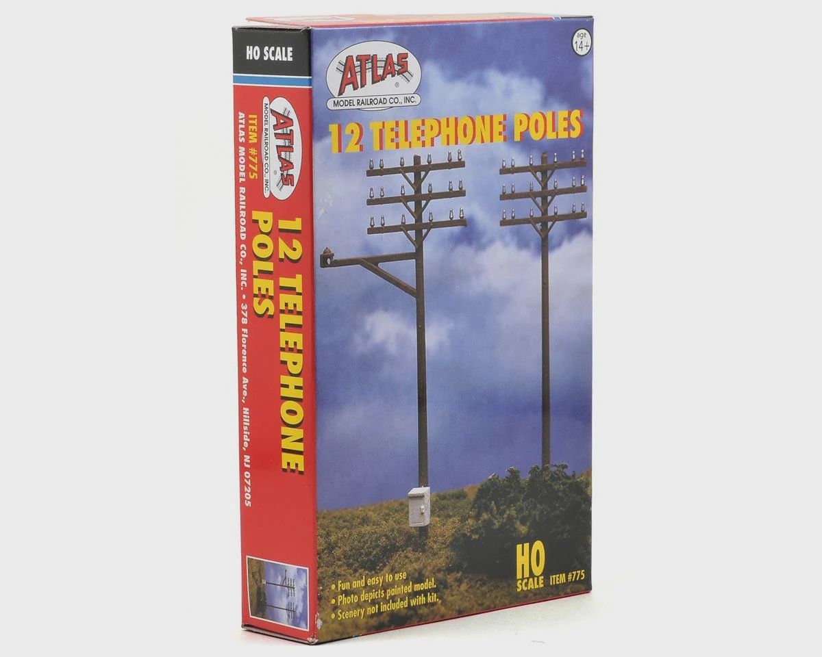 Atlas HO Telephone Poles (ATL775)