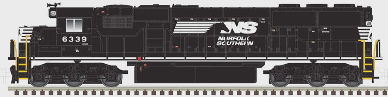 Atlas Master Silver Series N DCC Ready EMD SD40E Locomotive with Ditchlights Norfolk Southern NS #6327 (ATL40005198 )