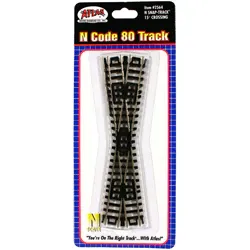Atlas N Code 80 15 Degree Crossing (ATL2564)