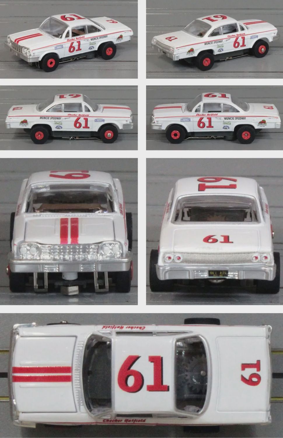 Auto World SC423 Thunder Road 1962 Chevy Bel Air White/Red #61 #2A