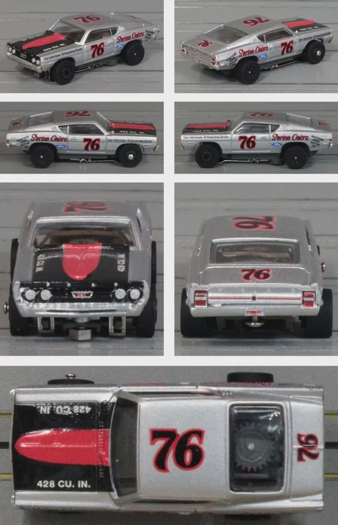 Auto World SC423 Thunder Road 1968 Ford Torino Metallic Silver/Black/Red #68 #1A