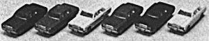 Automobile Set -- Toyota Sedans (6) (381-23500)
