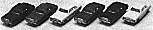 Automobile Set -- Toyota Sedans (6) (381-23500)