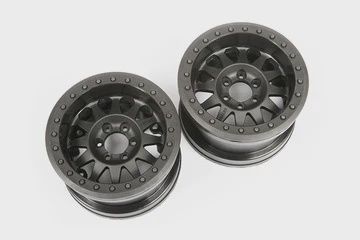 Axial 2.2" Method Beadlock Wheels IFD Wheels Black (2) (AX31178)