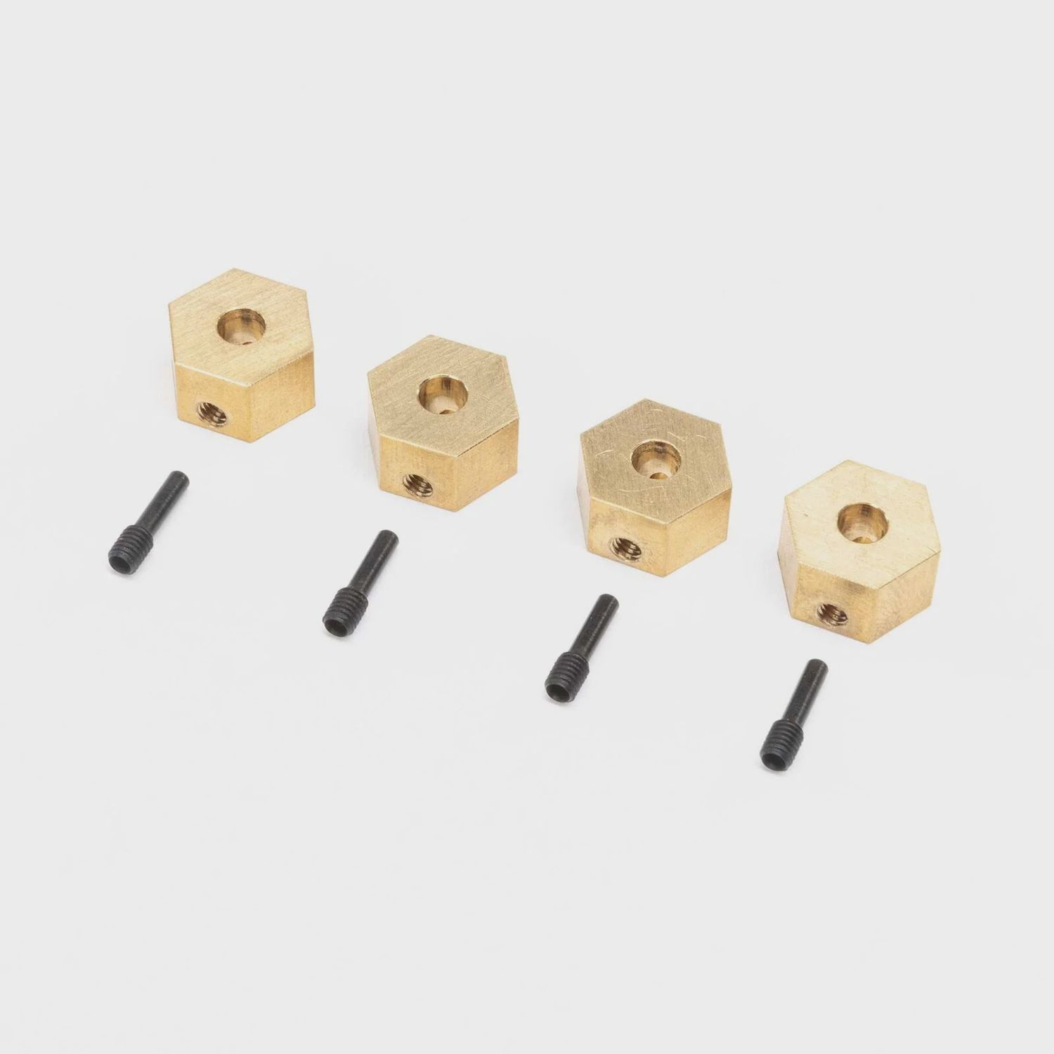 Axial Hex Hubs, Brass (7g): UTB18 (4) (AXI312005)