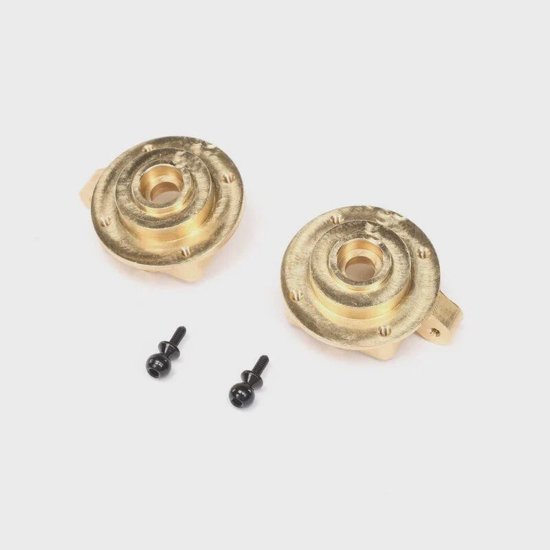 Axial KNUCKLES, BRASS (L/R): SCX24, AX24 (AXI302003)