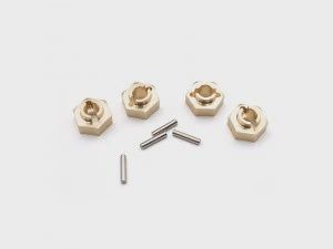 Axial SCX10 III 12mm Diameter Brass Wheel Hex Adaptor（DTS301009）