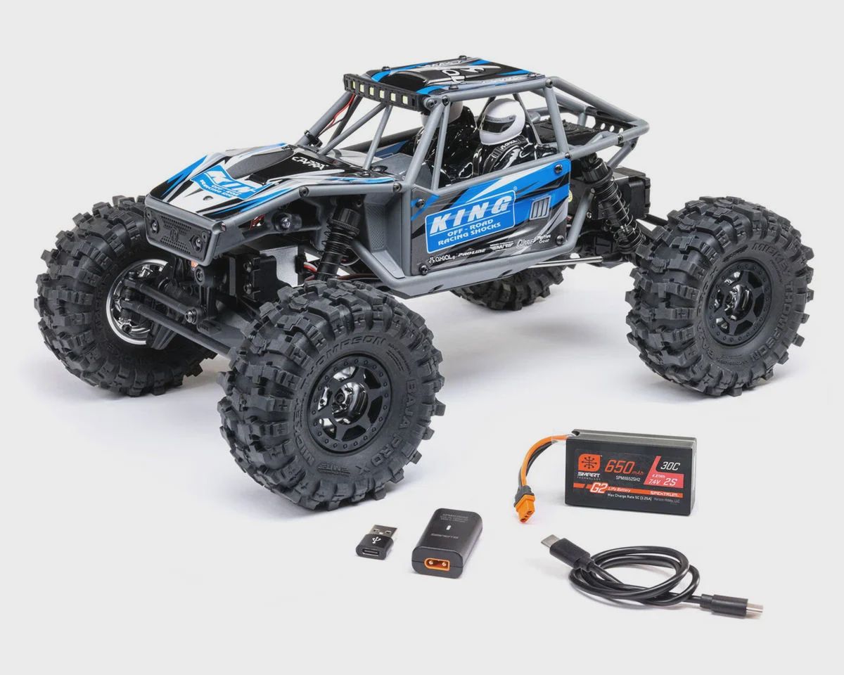 Axial UTB18 Capra 4WS 1/18 RTR 4WD Unlimited Trail Buggy (Blue) (AXI-1750T1)