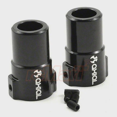 Axial XR10 Aluminum Straight Axle Adapters 2pcs Black (AX30763)