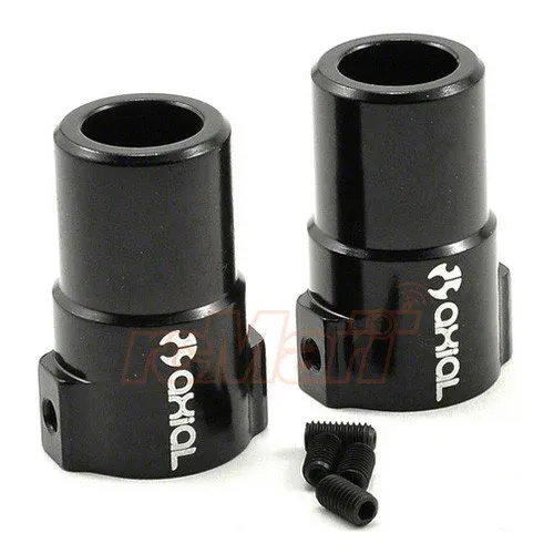 Axial XR10 Aluminum Straight Axle Adapters 2pcs Black (AX30763)