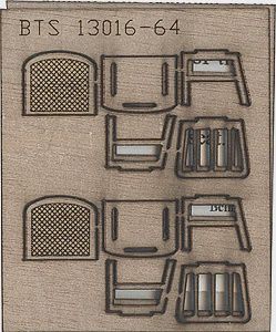 B.T.S. Wood Chairs -- Straight (464-13006)