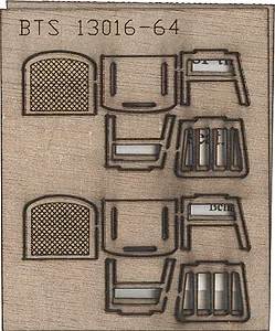 B.T.S. Wood Chairs -- Straight (464-13006)