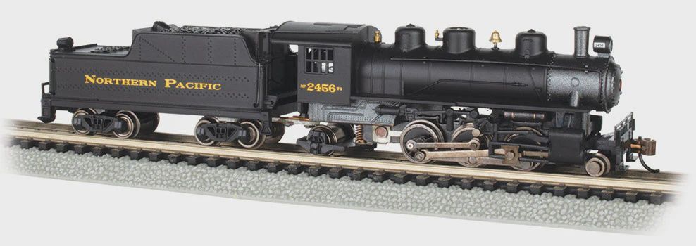 Bachman NORTHERN PACIFIC #2456 - PRAIRIE 2-6-2 &amp; TENDER (N SCALE) (BAC51557)