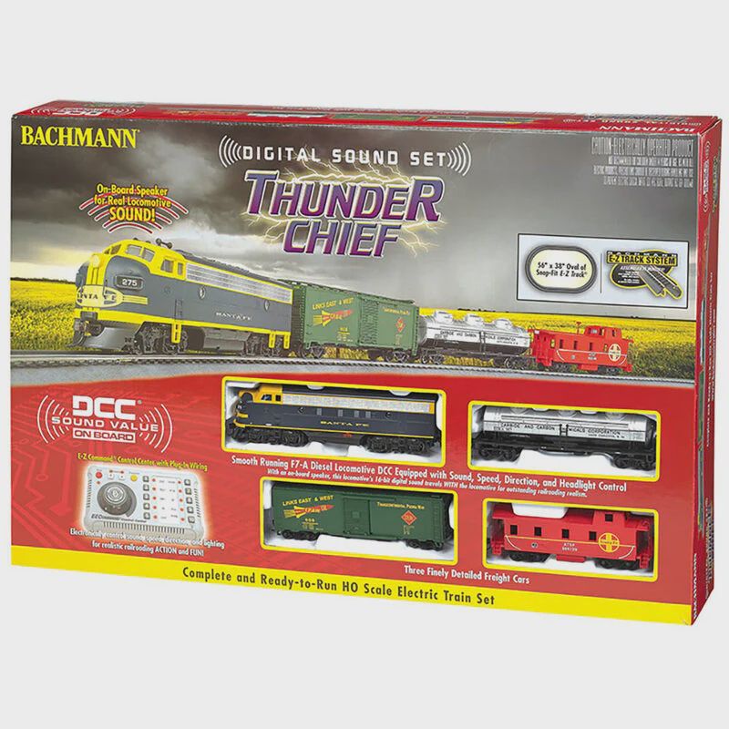 Bachmann HO Thunder Chief Train Set with EZ Command Sound (BAC00826)