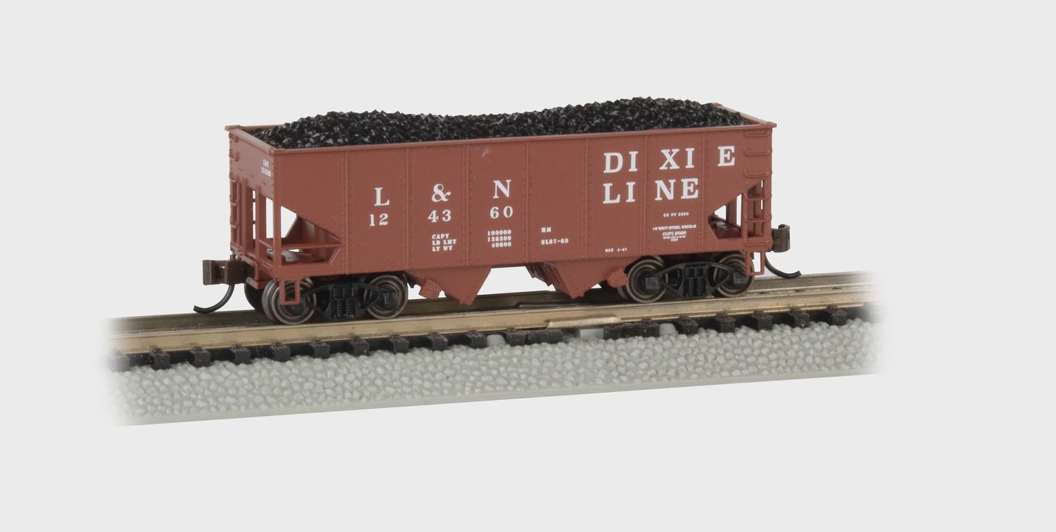 Bachmann N 55 TON 2-BAY HOPPER, LN - DIXIE LINE (BAC19560)