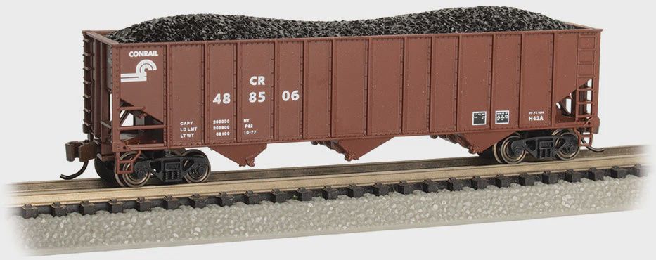Bachmann N Steel 3-Bay Hopper, CONRAIL #488506 (BAC18752)