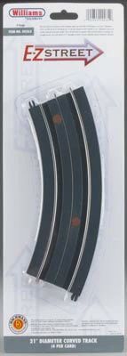 Bachmann WM E-Z STREET D-21 CURVED TRACK (4) O (BAC00262)