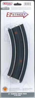 Bachmann WM E-Z STREET D-21 CURVED TRACK (4) O (BAC00262)