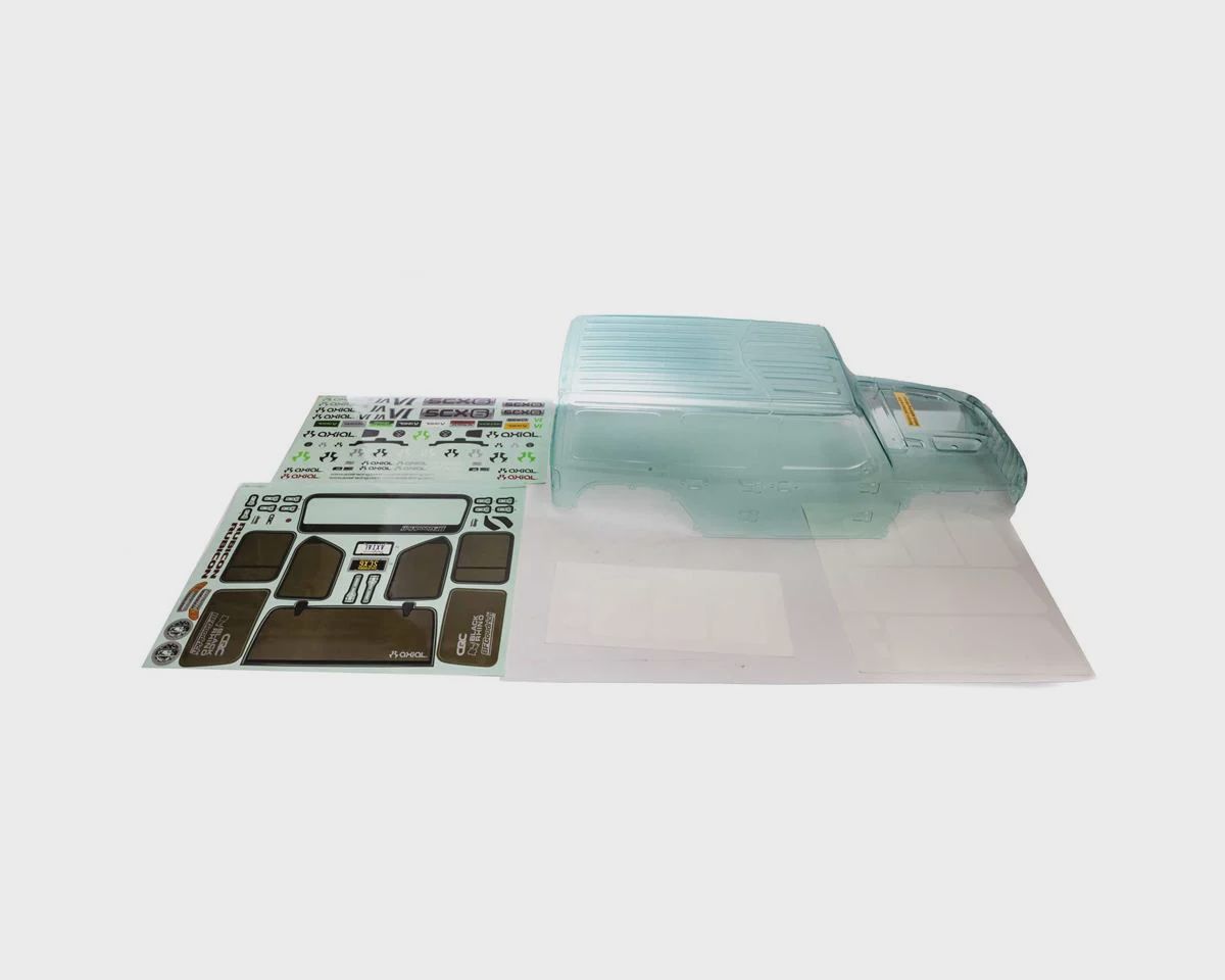 Axial SCX6 Pre-Cut Jeep JLU Wrangler Body (Clear) (AXI250000)