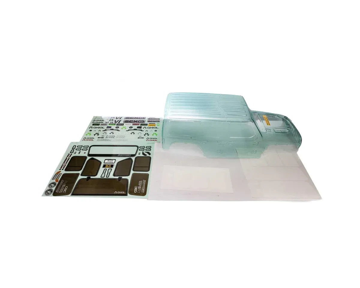 Axial SCX6 Pre-Cut Jeep JLU Wrangler Body (Clear) (AXI250000)