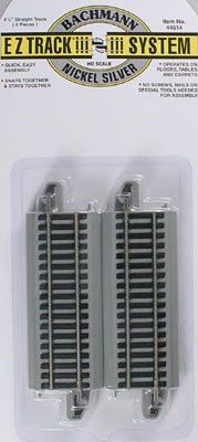 Bachmann 4-1/2" Straight Nickel Silver E-Z HO (BAC44514)