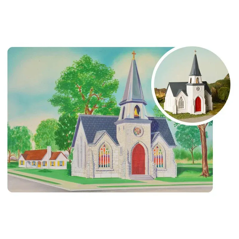 Bachmann O Plasticville USA 75TH Anniversary Cathedral (BAC45630)