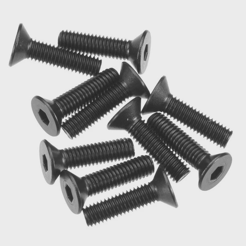 Axial Hex Socket Flat Head M3x12mm Black (10) (AXA146)