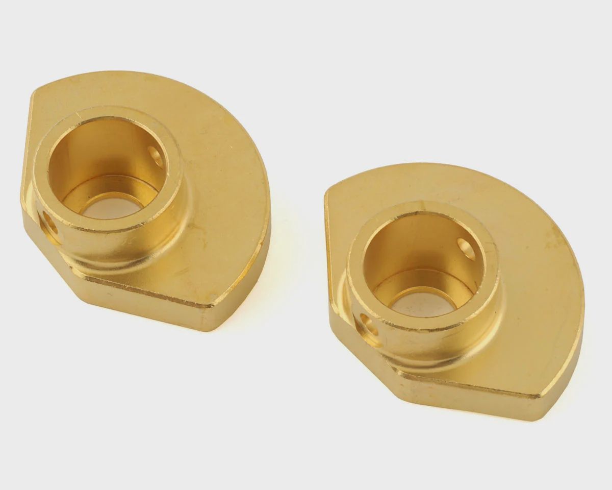 Axial SCX10 Pro Brass Rear Axle Tube Caps (30g) (AXI332009)