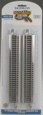 Bachmann 9" Power Terminal w/Insulated Gap (2) (BAC44597)