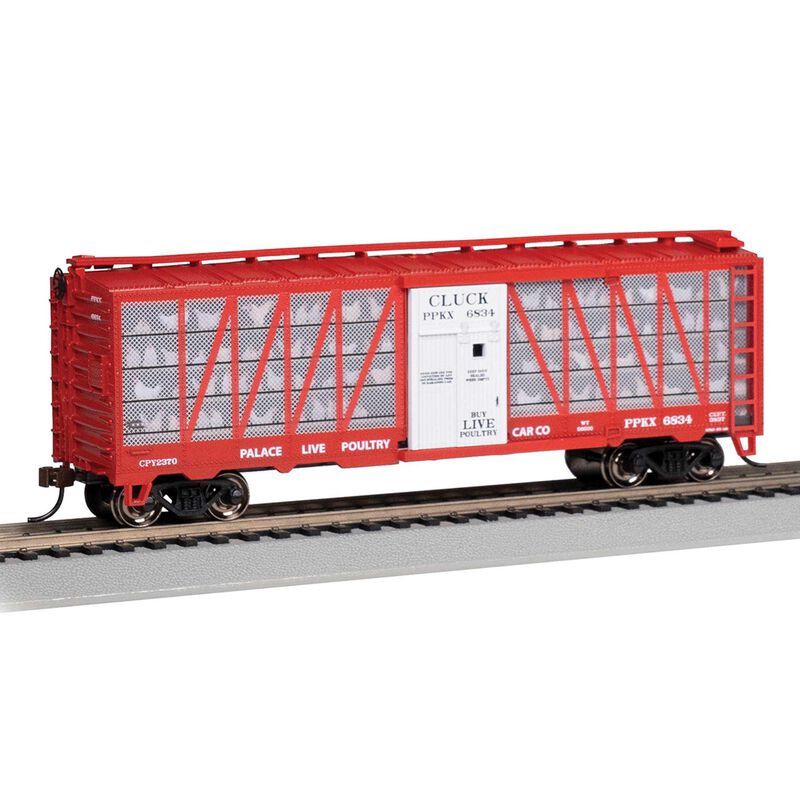 Bachmann HO PALACE LIVE POULTRY #6834 - CLUCK with CHICKENS (BAC15907)