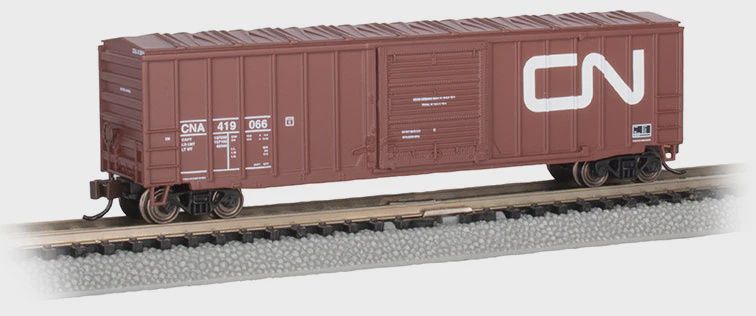 Bachmann N Scale Sliding Door Box Car CANADIN NATIONAL (BAC19663)