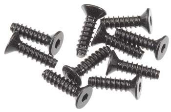 Axial Hex Socket Tapping Flat Head M2.6x10mm Black (10) (AXA0414)
