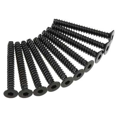 Axial Hex Socket Tap Flat Head M3x25mm Black (10) (AXA470)