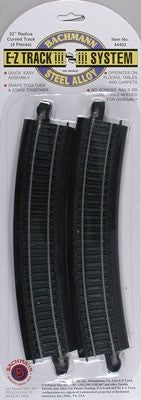 Bachmann 22" Radius Curve E-Z (4) HO (BAC44403)
