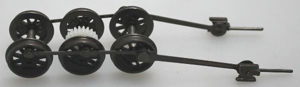 Bachmann Drive Wheel Assembly w/ Rods - Black (HO 0-6-0/2-6-0/2-6-2) (2976C-1B