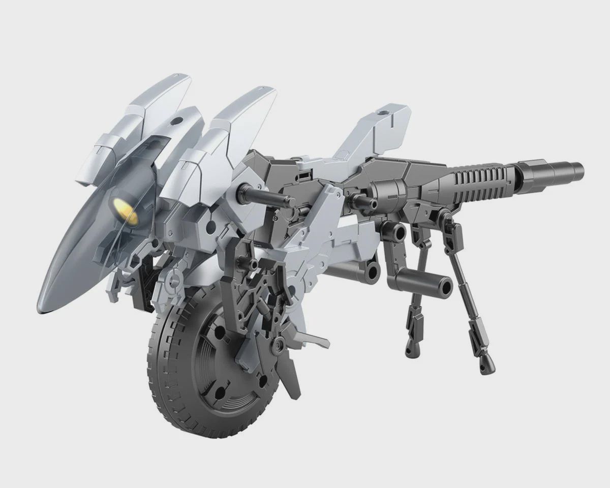 Bandai 30MM 1/144 Extended Armament Vehicle (Metal Cannon Bike Ver.) Plastic Kit (5068352)